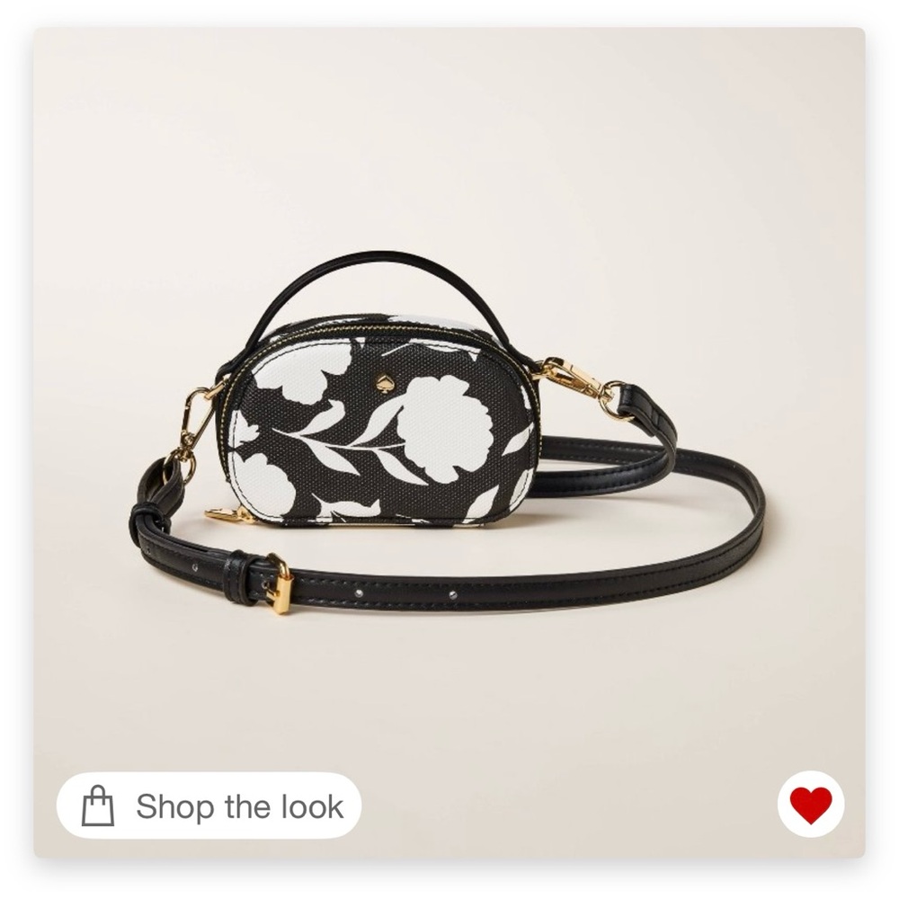 Classic Rose Mini Crossbody Bag - kate spade new york x Target Black/White - Picture 1 of 8